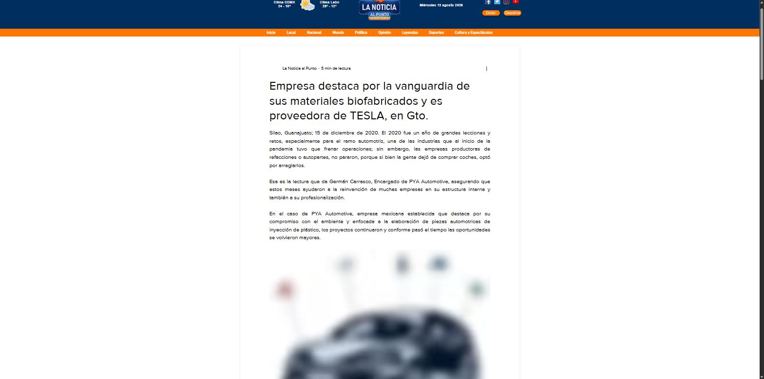 La Noticia al Punto article